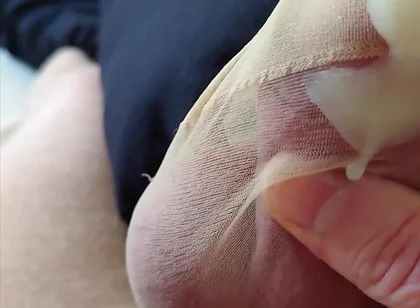 The Stocking, My Penis and Its Cum