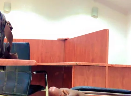 Black Cock Lonely Office Masturbate