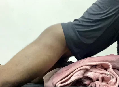 Desperate Pillow Grinding & Loud Moaning - Solo Male Dry Humping Masturbation