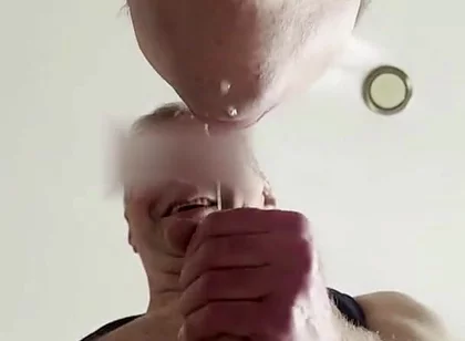 The Old Man Can't Cum From a Student's