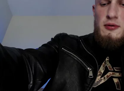 Leather Alpha Male Masturbation and Cum on Feet