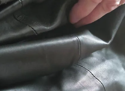 Edging in a Leather Skirt
