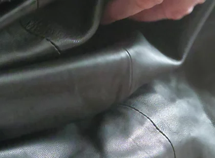 Edging in a Leather Skirt