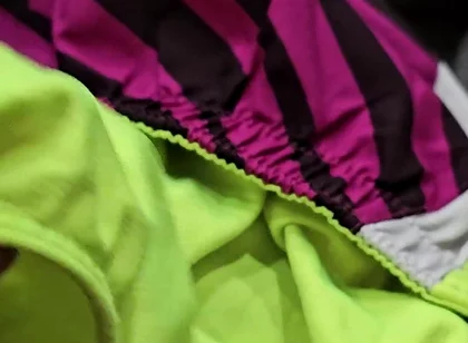 Cum in the Gusset of Nike Tempo Shorts
