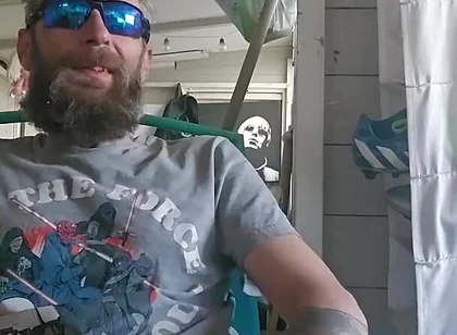 Smoking Fetish Masturbation at the Allotment