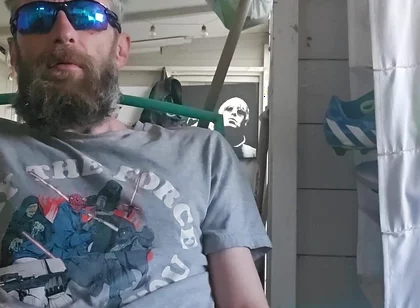 Smoking Fetish Masturbation at the Allotment