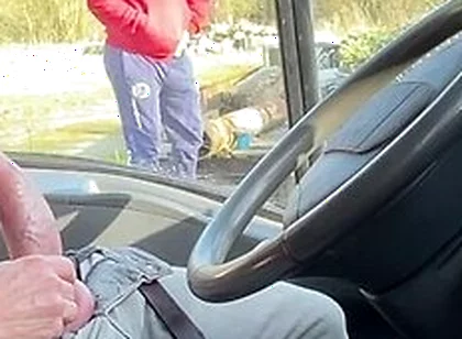 Daytime Truck Stop Meeting Inside My Truck With A Curious Encounter