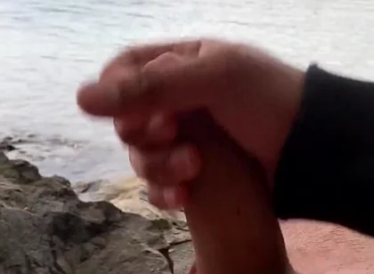 Young Solo Jerk at Lake