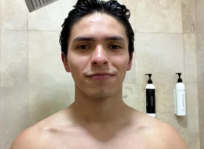 Flexing My Muscles in the Showers