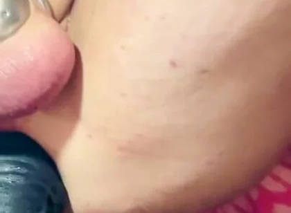 Pinky Stockings Dildo Ride