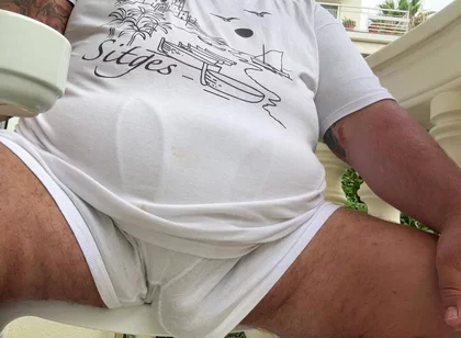 Grandpas Big Penis at Home and Huge Balls