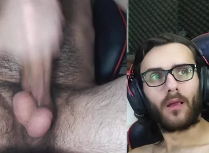 20 Centimeter Penis Pumping a Lot of Milk, with My Face!!