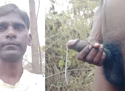 Rajesh Playboy 993 Outdoor Masturbating Big Cock and Cumming