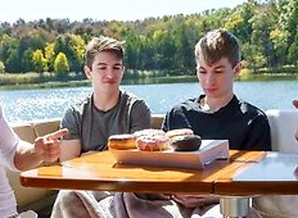 Stepdads Jax Thirio & Dalton Riley Take Turns Pounding Their Twink Stepsons On A Boat