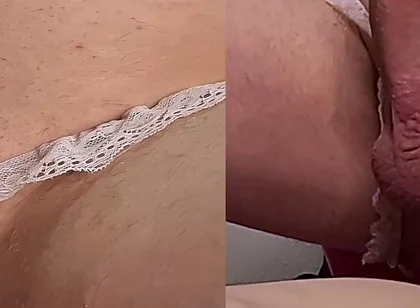 Gay Prostate Orgasm with Huge Dildo in His Ass and Cute Underwear