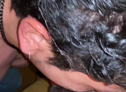 Satisfying Stepdaddy with His Deep Throat