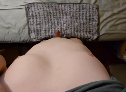 Hands-free Edging: Wide Angle POV Horny Air Humping by Hairless Virgin with Phimosis