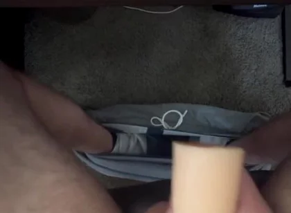 Playing with the Toy Under the Office Desk