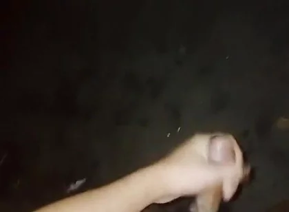 Waiting for Stepdad in the Dark. Cuming on the Street!