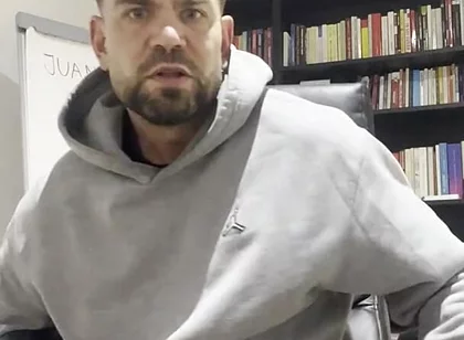 Young Man Masturbates in His Office