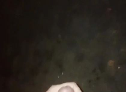 Waiting for Stepdad in the Dark. Cuming on the Street!