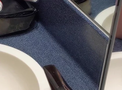 Hotel Bathroom Wanking and Cumming in Front of the Mirrors - Rockardglans