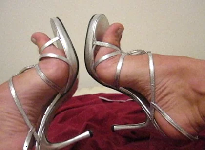 Jacking off in Brittany's Pretty Heels and Cumming