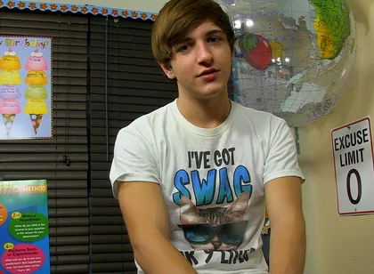 First Timer Colby on Set