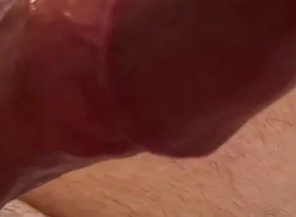 So Much Cum From Edging My Frenulum