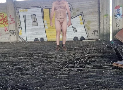 All Naked in Street