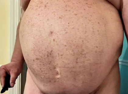 Big Bellied Daddy Bear Cums