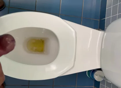 Jerking off in the Office Washroom