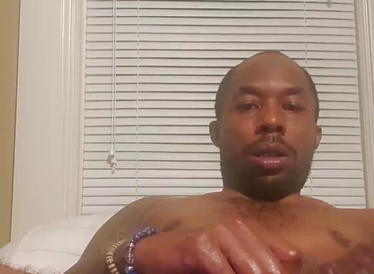 BBC stroking hard dick