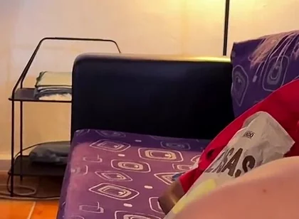 Secret Blowjob During Movie Night While Their Friends Are Right There