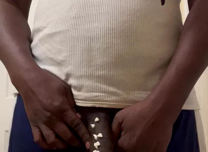Cum Hard in the Bathroom