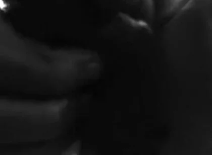 Stroking Hard Cock in Black and White with Lots of Cum
