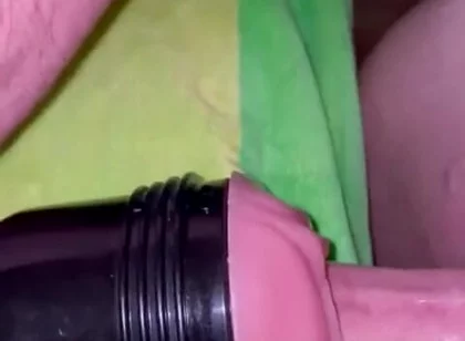 Fuck Stamina Fleshlight Pully and Can't Pullout in Time