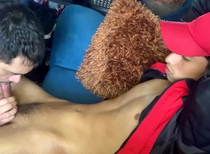 Wanker with His Legs Spread Seatting on the Couch