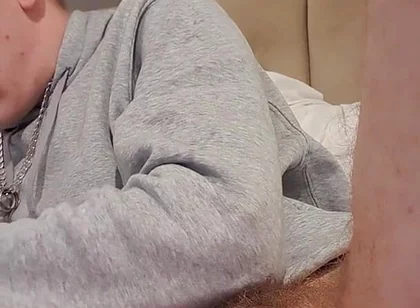 Skinny Lad Messing with Floppy Cock