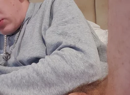 Skinny Lad Messing with Floppy Cock