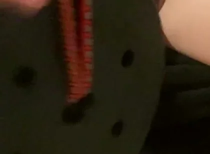 Hanging Heavy Weights on My Sissy Cock & Balls - CBT Jerking off My Big Cock with Them on