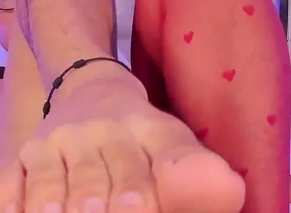 Ken in Panty and His Hot Feet Ends up Removing and Opening His Fingers