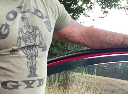 Horny Irish Fat Cock Gets His Dick Out and Cums Publicly