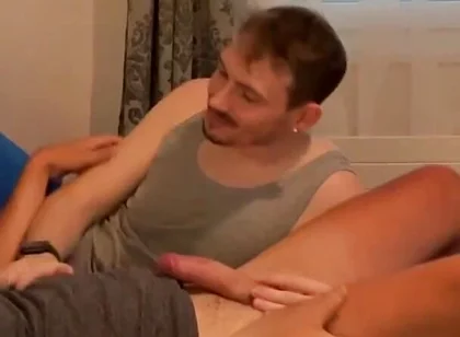 Straight Blind Fitter Was Seduced and Gets a BJ & Fucks a Man for the First Time