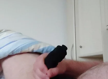 Horny Jerking off in a Black Thong for the Cock