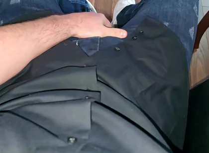 German Voice in Boss Chair. Blue Calvin Klein Boxer. Cock Rock Hard. Precum Flowing