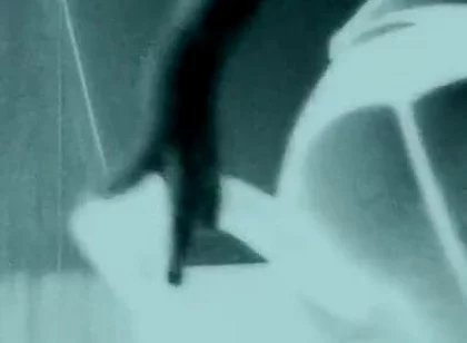 Femboy in Thigh High Black Boots Fucks Giant Black Dildo with Bubble but