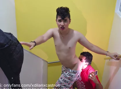 Cute Passive Gay Twink Gets Fucked Bareback by His Stepsister's Boyfriend