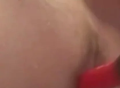 Shower Jerk and Fucking Myself with Ribbed Douche Hitting the Prostate