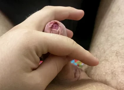 A Fat Guy Jerks off His Cock